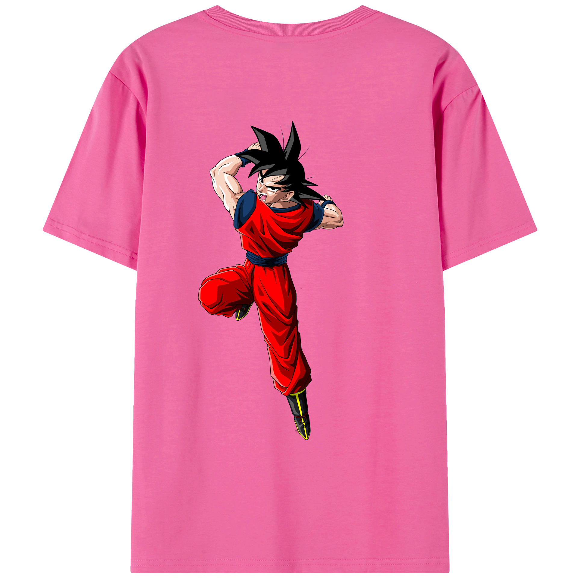 （画像用） ドラゴンボール 孫悟空（そん ごくう）Son Goku カカロット DRAGON BALL Kakarotto レディース半袖Tシャツ(バックプリント)